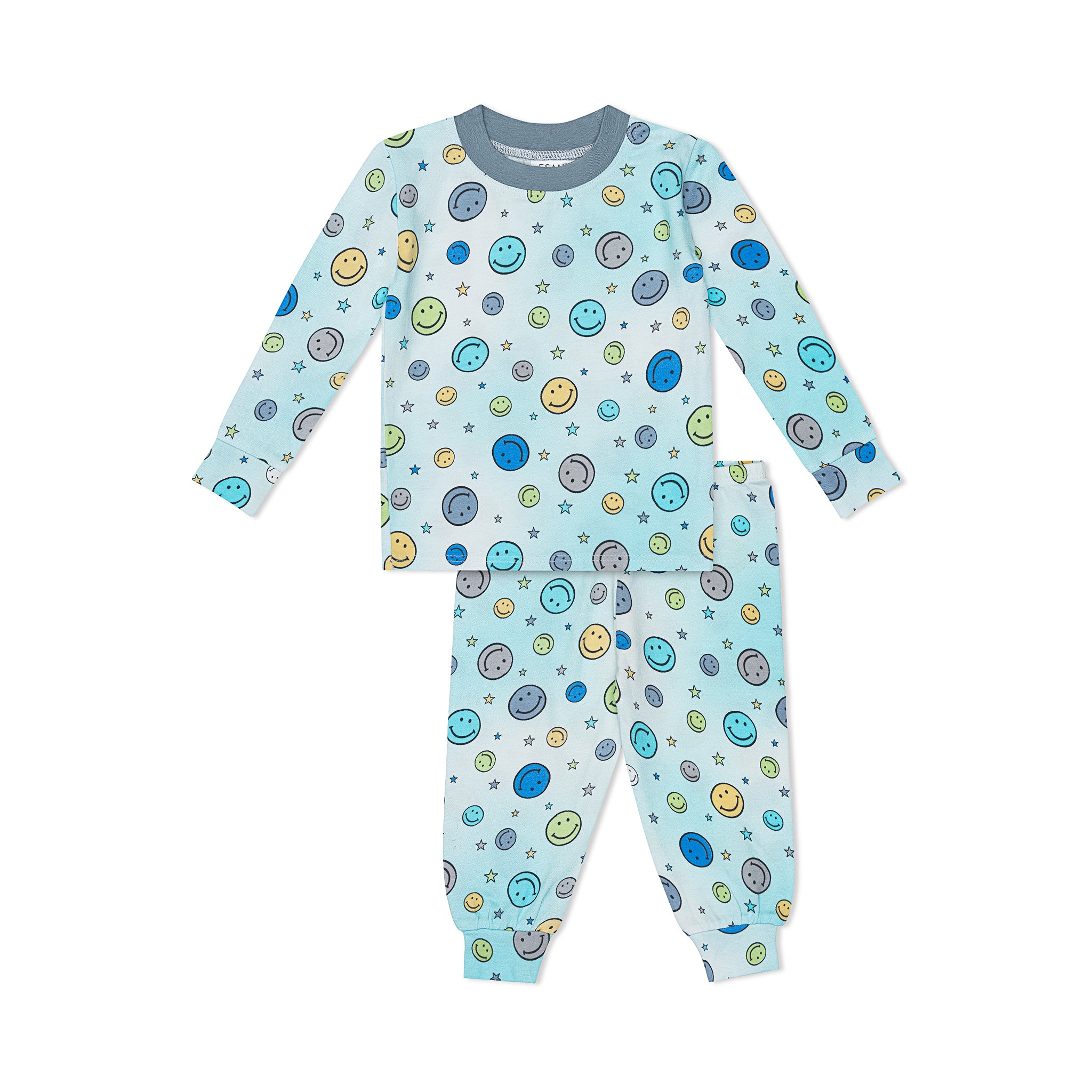 Blue Happy Full Length Set - Comfortable & Stylish Matching Outfit for Women | Perfect for Casual Wear, Loungewear, and Everyday Fashion