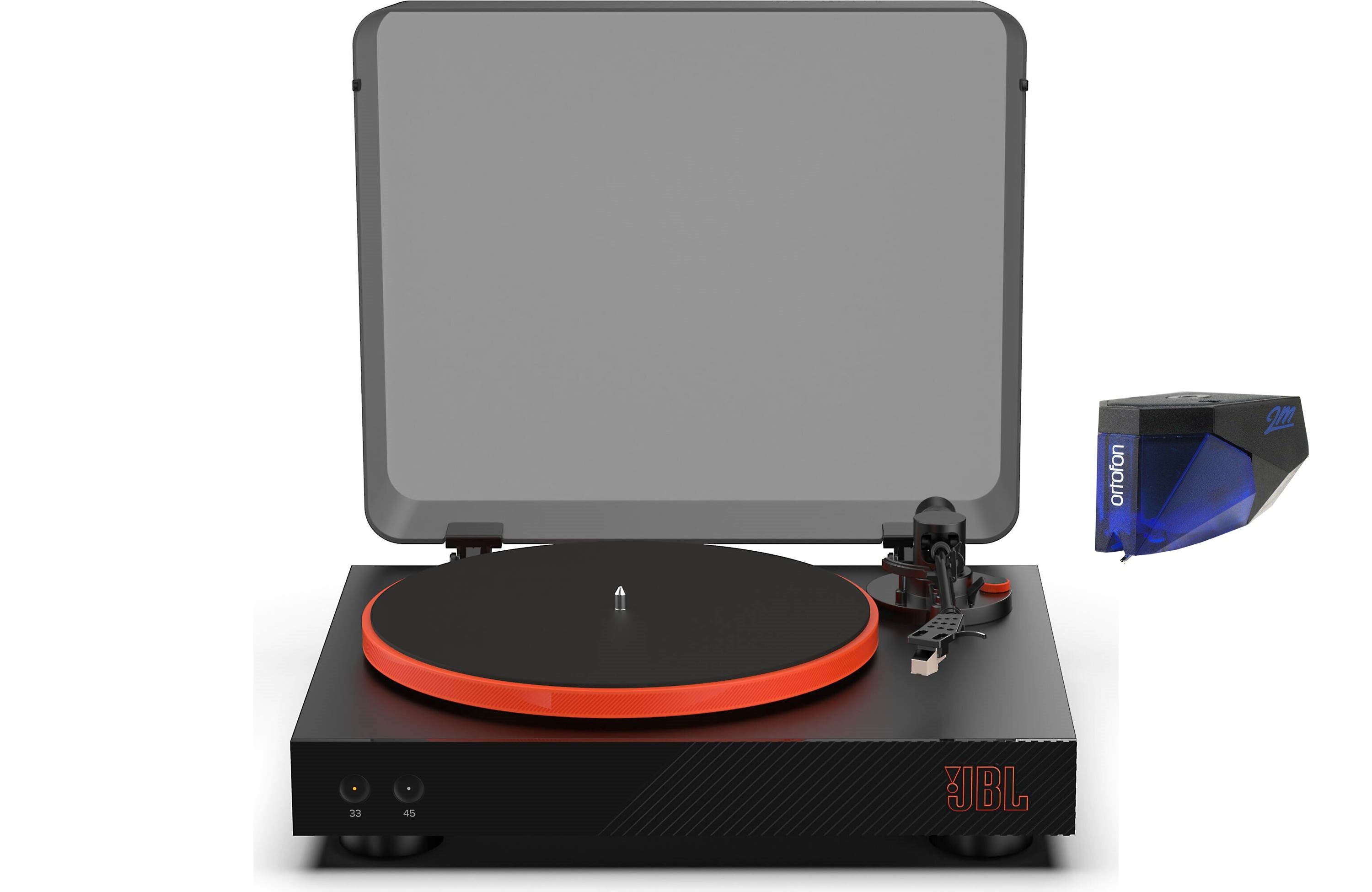 JBL Spinner BT Semi Automatic Turntable with Pre-Mounted Cartridge, Phono Preamp & Bluetooth - Wireless Vinyl Record Player for Home, Studio & DJ Use