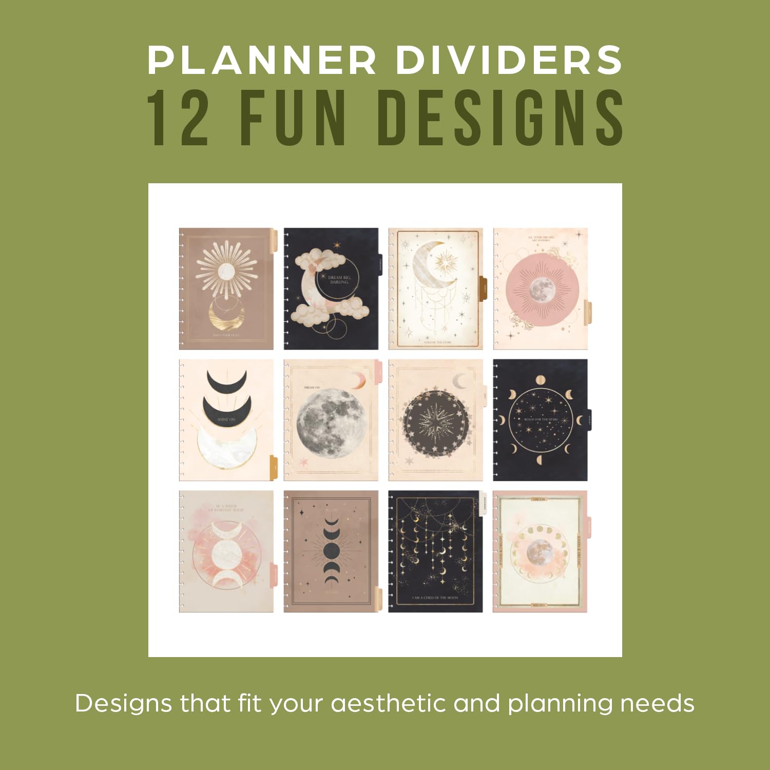 Happy Planner Disc-Bound 12-Month Planner 2025 - Jan-Dec Daily Weekly Monthly Organizer - Big Size 8.5