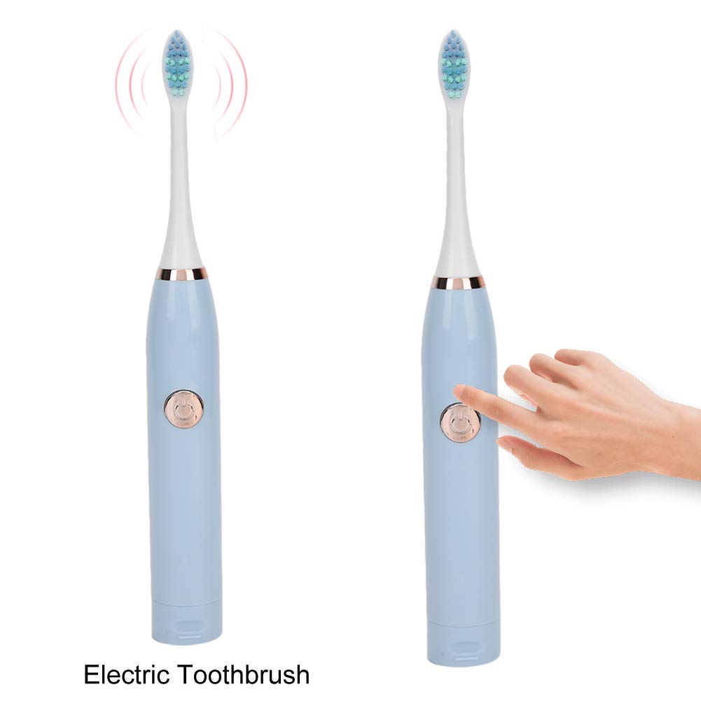 Electric Sonic Toothbrush with 5 Speed Modes - Waterproof Soft Bristles for Sensitive Teeth & Gums - Rechargeable Adult Electric Toothbrush (Blue) - Perfect for Travel, Home & Daily Oral Care