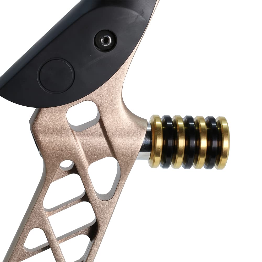 BICASTER Archery Stabilizer Weights - 10oz Stainless Steel Bow Stabilizer Kit for Improved Accuracy | Perfect for Target Practice & Hunting