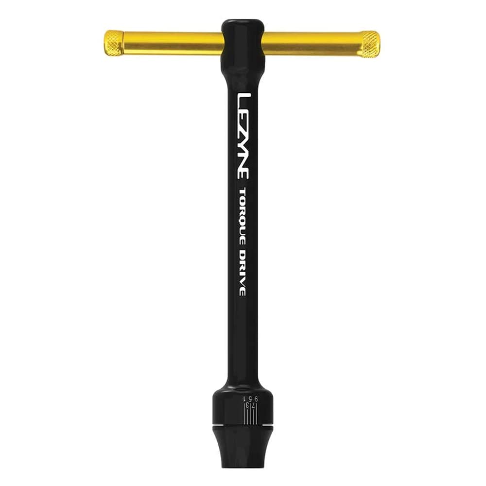 LEZYNE Torque Drive Bike Multi-Tool - 11-in-1 CNC Machined Aluminum Bicycle Repair Kit with Magnetic Hold, Cross & Flathead Bits - Compact Portable Torque Wrench for Road & Mountain Bike Maintenance