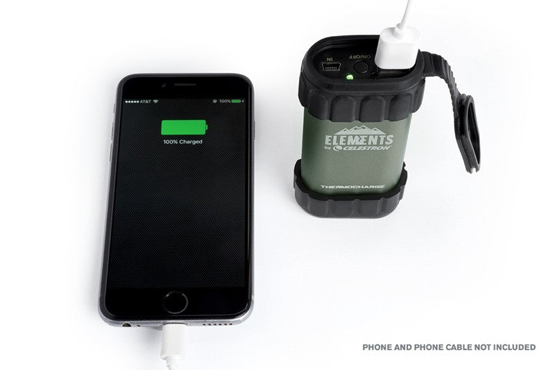 Elements Thermocharge (48012) - High-Performance Thermal Charger for Outdoor Adventures, Camping & Emergency Power Needs
