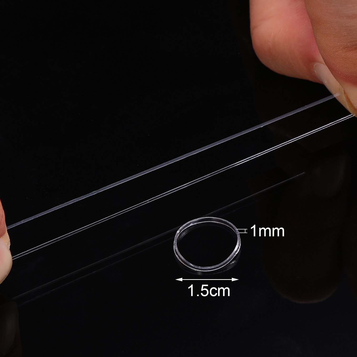 2000 Pack Mini Clear Rubber Bands - Soft Elastic Hair Ties for Braiding, Wedding Hairstyles & DIY Crafts - Includes Storage Box (Perfect for Salon, Home & Travel Use)