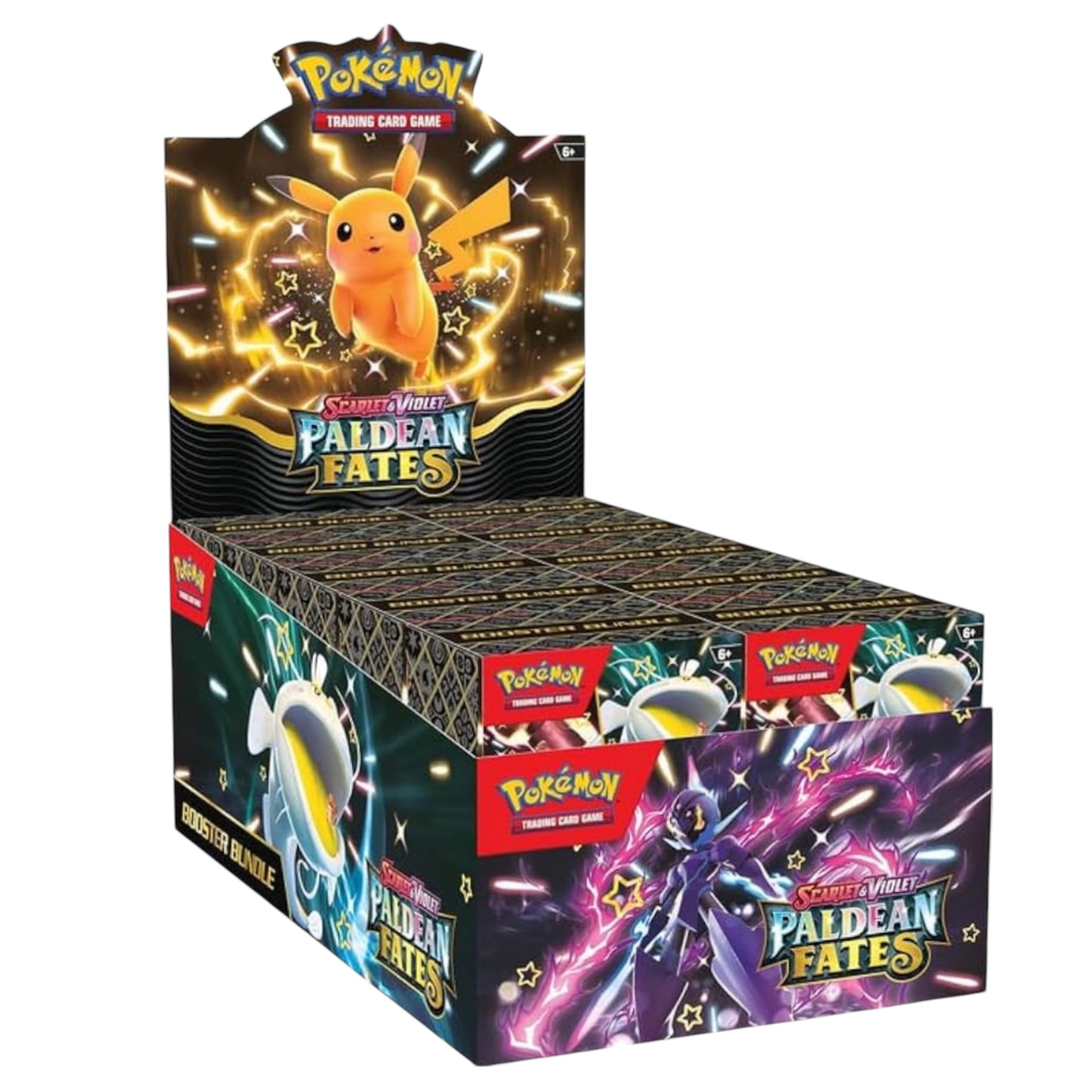 Pokemon Paldean Fates Booster Bundle - 6 Booster Packs with New Cards & Holo Rares | Collect, Trade & Battle | Perfect for Pokemon TCG Players & Collectors