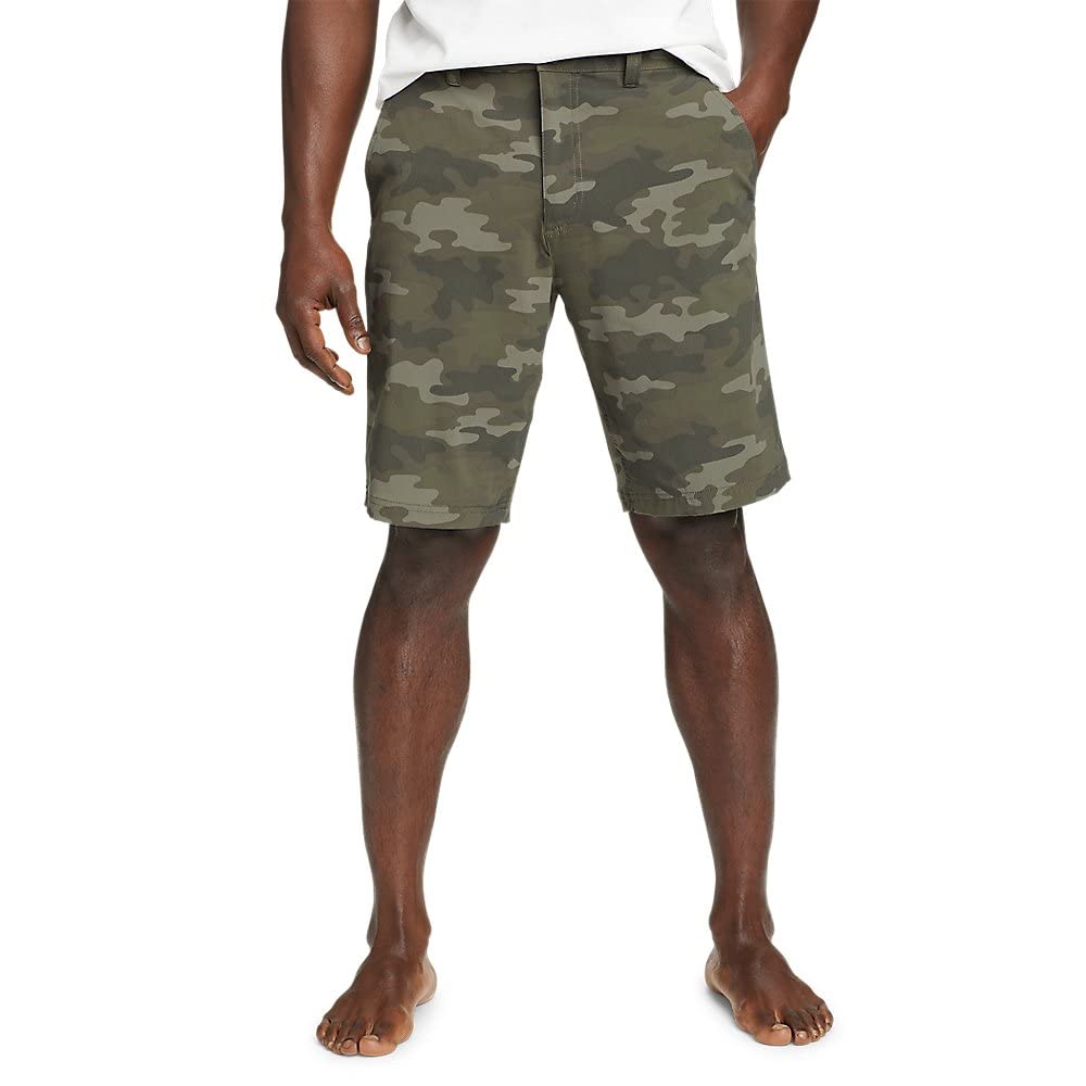 Eddie Bauer Men's Horizon Guide Chino Shorts - Comfortable Stretch Travel & Outdoor Casual Shorts for Hiking, Golf, and Summer Wear