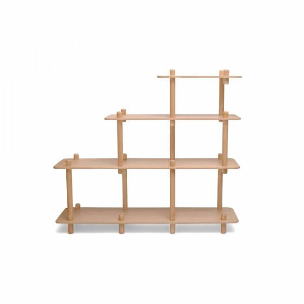 Charlie Crane FILO Shelf - Modern Wooden Bookcase for Home & Office - Perfect for Organizing Books, Decor & Storage in Living Room, Study or Bedroom