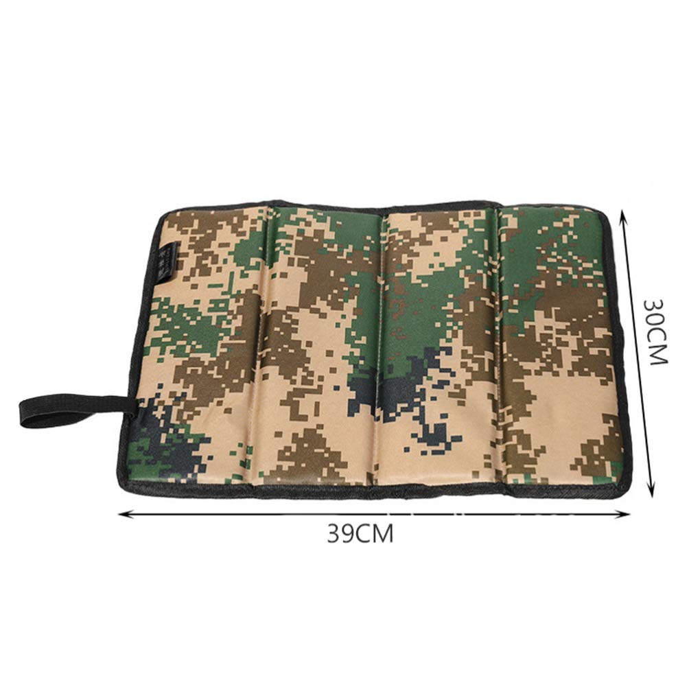 BESPORTBLE Camouflage Foldable Camping Seat Pad - 4 Pack, Portable Outdoor Cushion for Camping, Backpacking, Hiking & Travel - Perfect for Picnics, Beach, Stadiums and Outdoor Adventures