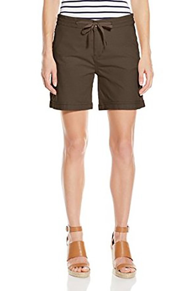 Jag Jeans Women's Travis High Waisted Denim Shorts - Vintage Style Distressed Linen Shorts for Summer | Casual Outfit, Beach Wear & Street Fashion