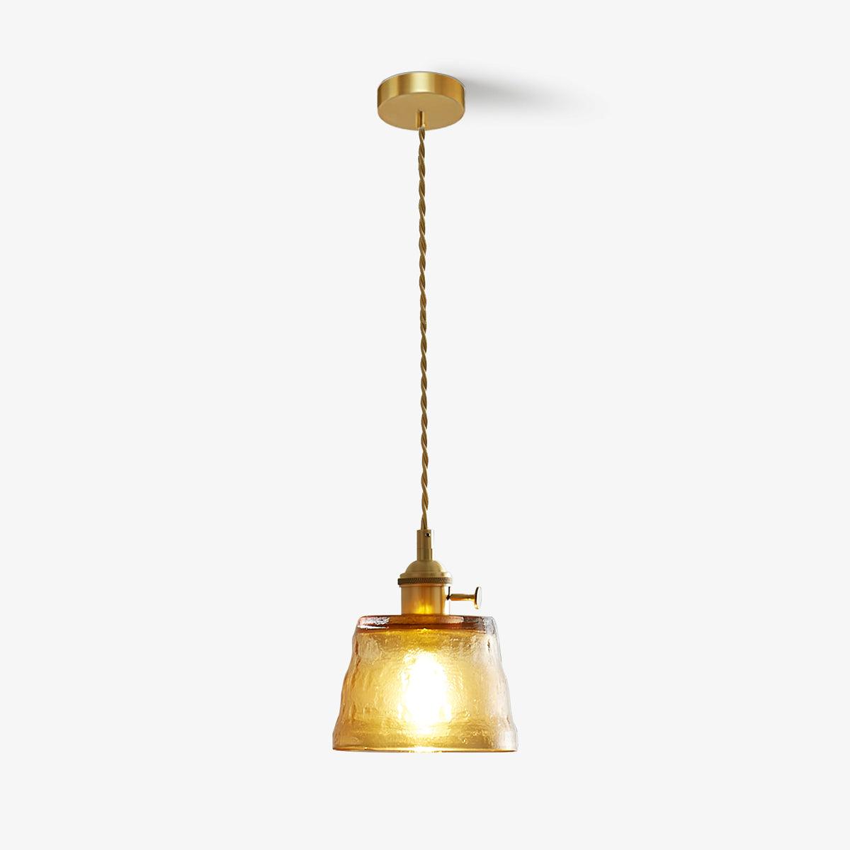 Modern Glass Cup Pendant Light - Elegant Hanging Chandelier for Kitchen Island, Dining Room & Bedroom Decor