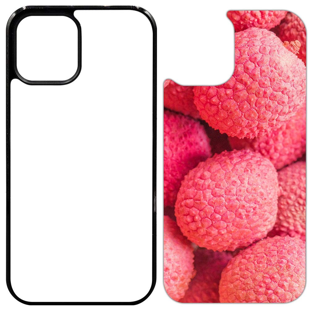 50 Pack Sublimation Phone Cases for iPhone 12/12 Pro - Blank Rubber Black Dye-Sublimation Covers with Aluminum Inserts | Printable Phone Case Blanks for DIY Customization | Perfect for Personalized Gifts, Business Promotions & Craft Projects