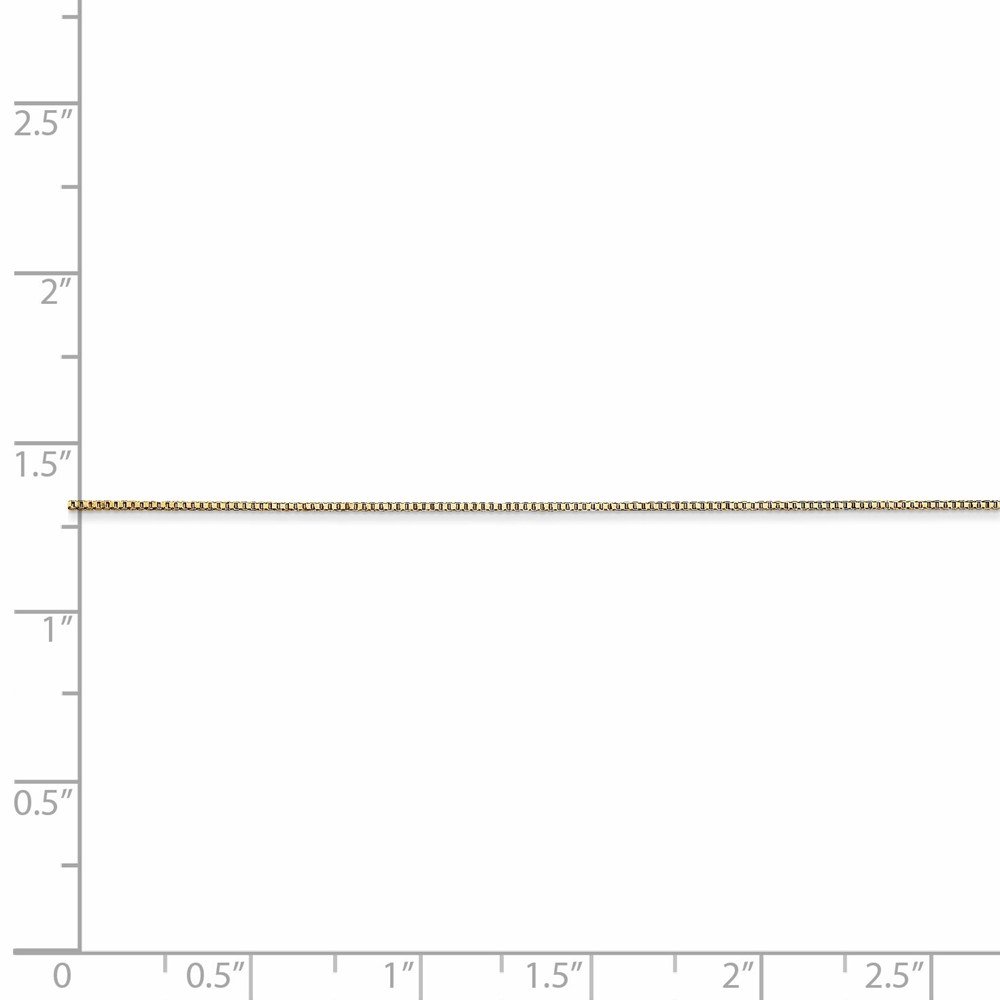14K Solid Yellow Gold 0.5mm Baby Box Chain Necklace with Lobster Clasp - Dainty Minimalist Jewelry for Women, Perfect Gift for Birthday, Anniversary & Everyday Wear