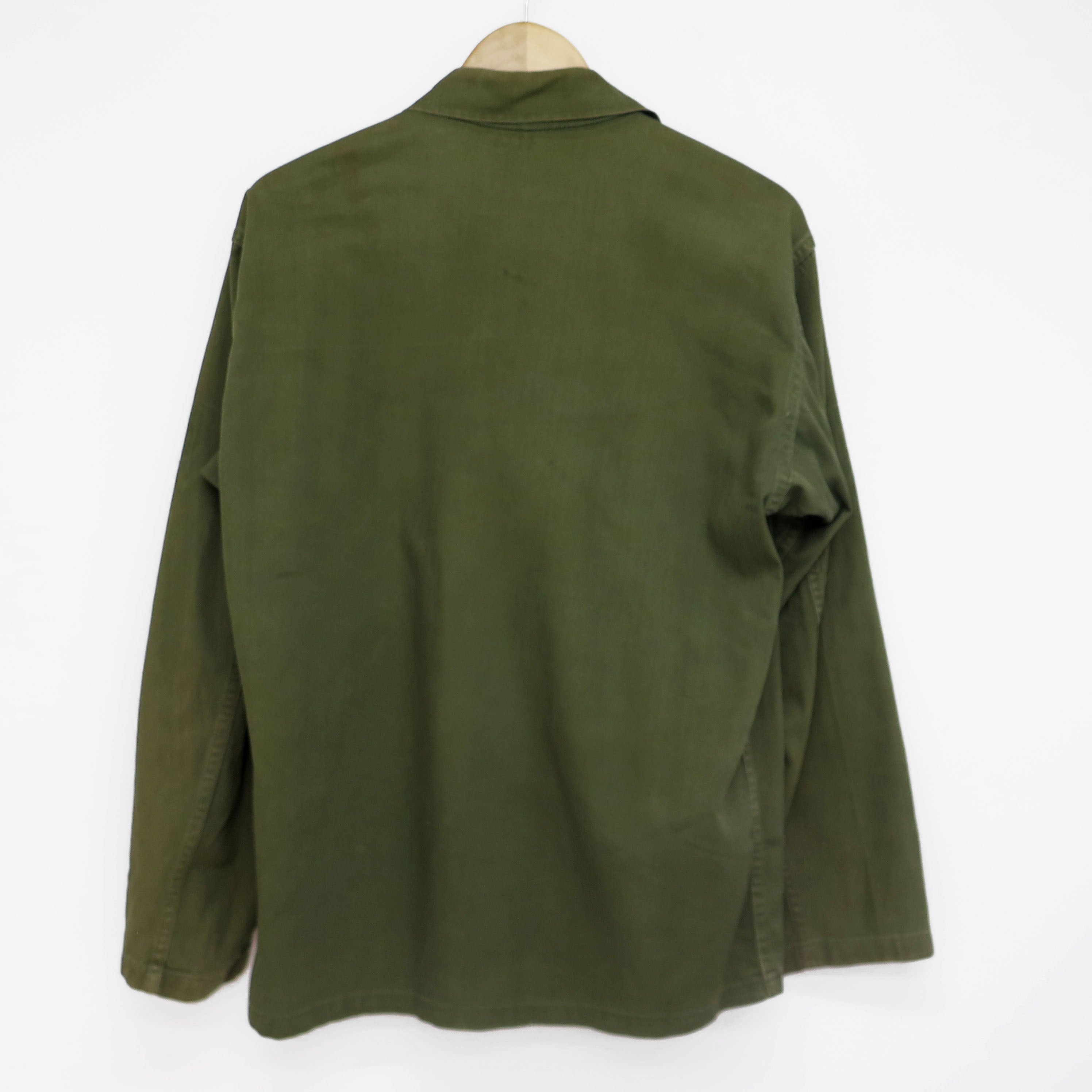Vintage US Army HBT Utility Shirt - 1950s Early Vietnam War Era Military Surplus - Perfect for Reenactments, Collecting & Outdoor Adventures