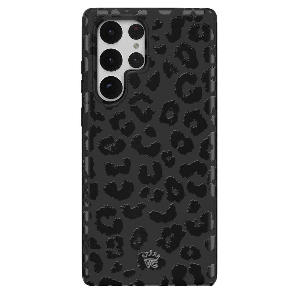 Samsung Galaxy Phone Case - Black Leopard Design | Durable Protective Cover for Samsung Galaxy S21/S22/S23 | Stylish Animal Print Case for Everyday Use & Travel