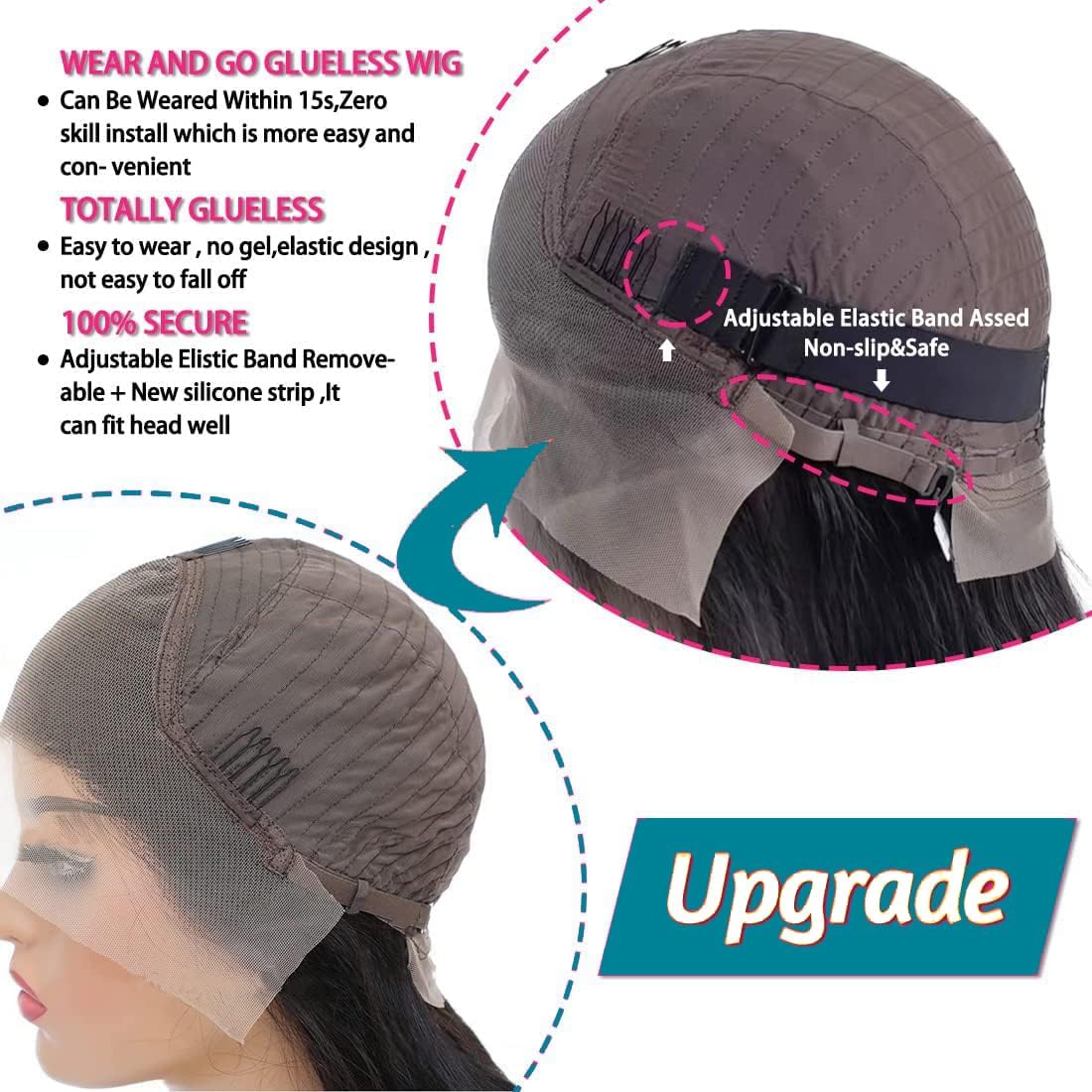IUPin 13x4 Body Wave Lace Front Wigs Human Hair 250% Density HD Transparent Frontal Wigs for Women | Glueless Pre-Plucked with Baby Hair | 26 Inch Natural Black Human Hair Wig for Daily Wear, Parties & Special Occasions
