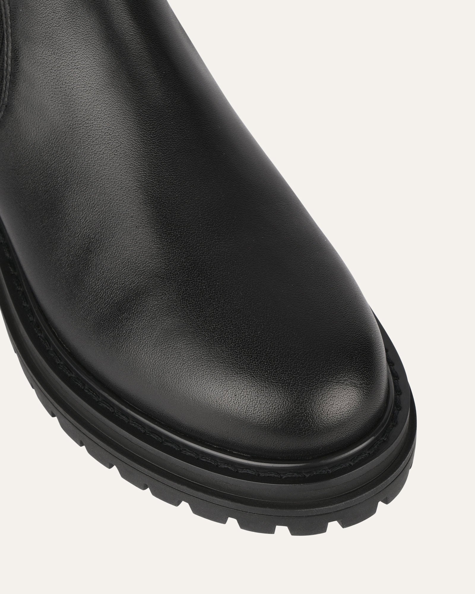BERTIE FLAT ANKLE BOOTS - Women's Black Leather Ankle Boots for Casual Wear, Office & Date Night | Comfortable Slip-On Shoes for Everyday Outfits