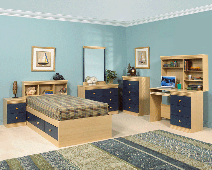 Canadian Made Storage Bedroom Set - Queen, King & Twin Sizes Available (Model #74) | Space-Saving Bedroom Furniture for Small Apartments & Dorm Rooms