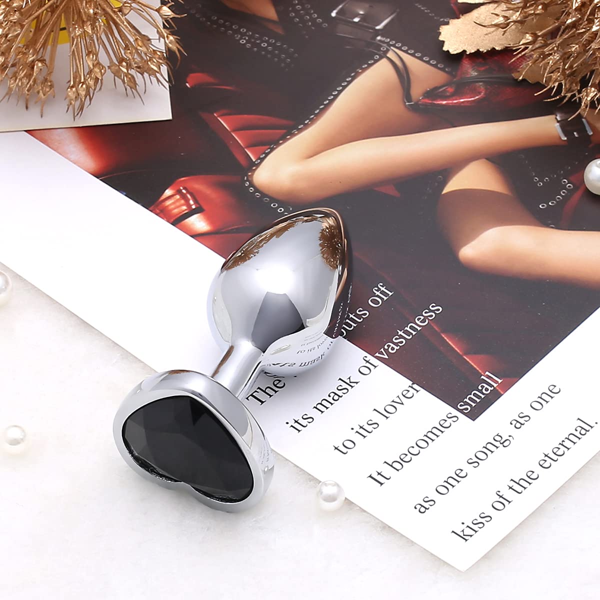 Premium Super Steel Anal Plug - Black Fetish Butt Massager for Personal Pleasure & Sensual Play - Perfect for Couples & Solo Use