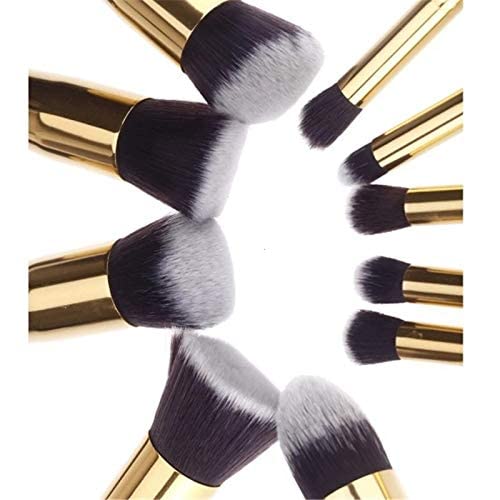 10-Piece Professional Makeup Brush Set - Premium Cosmetic Brushes for Foundation, Eyeshadow & Blending - Perfect Makeup Kit for Women & Girls (Ideal for Travel, Home & Professional Use)