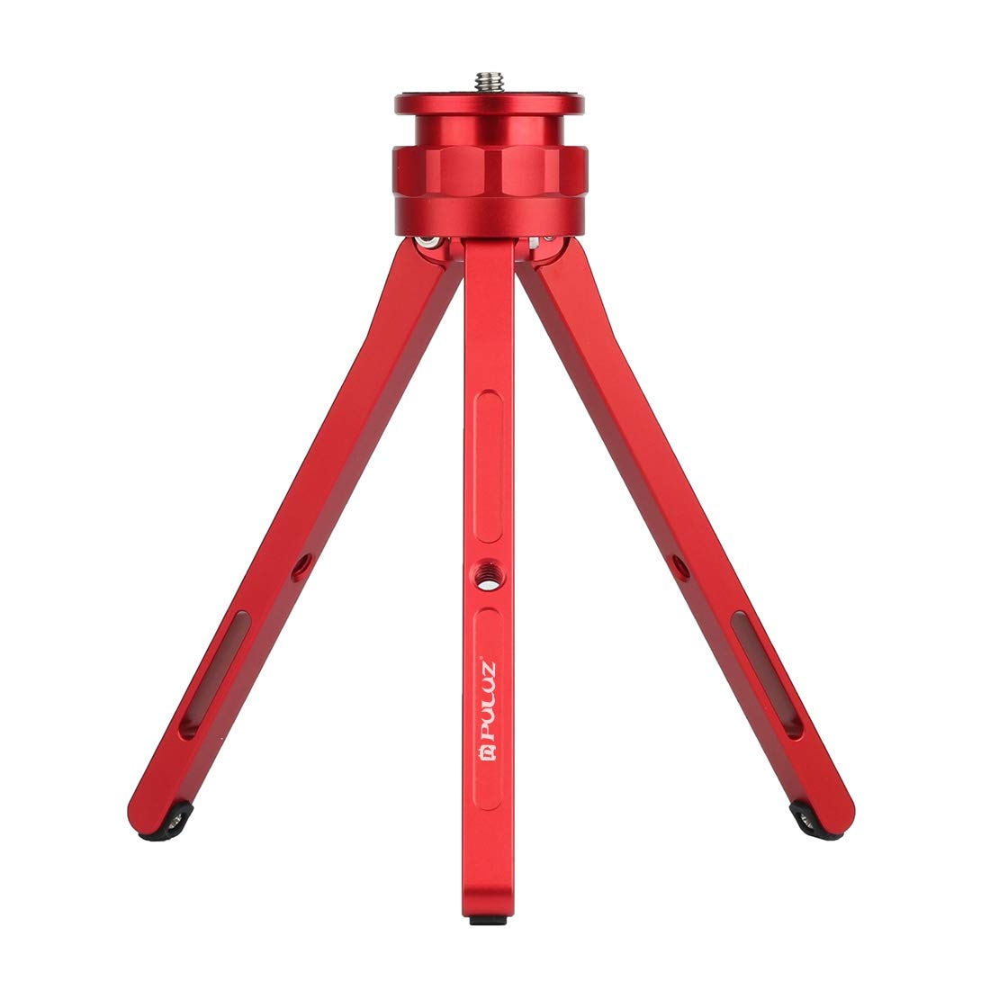 PULUZ Mini Tripod Stand VL05BK - Adjustable Aluminum Alloy Tabletop Tripod for DSLR, Digital Cameras & Smartphones | Perfect for Vlogging, Live Streaming, Photography & Video Shooting (Red)