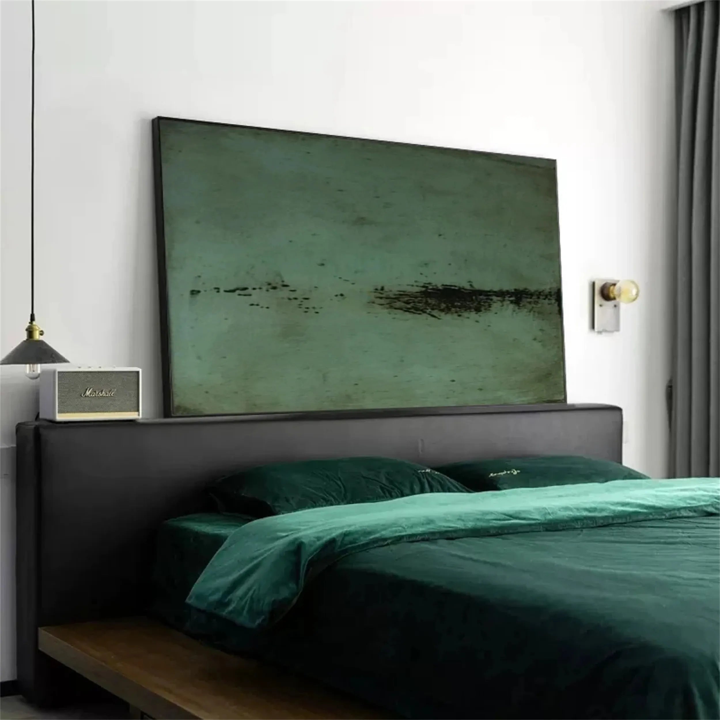 Blue & Green Abstract Art Print #BG054 - Modern Wall Decor for Living Room, Bedroom & Office