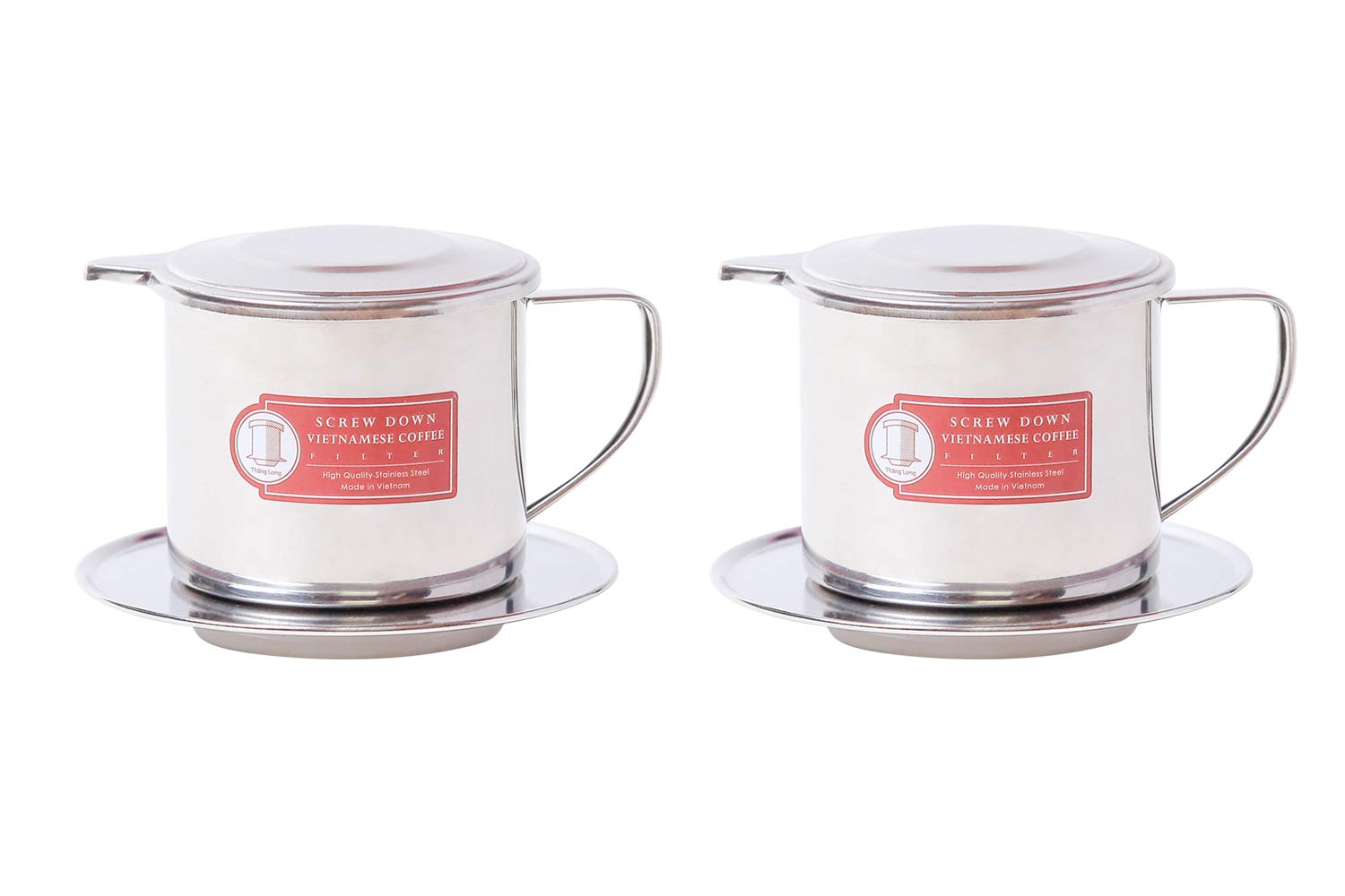 Authentic Vietnamese Coffee Filter Phin Press - Medium 8 oz, Made in Vietnam - Perfect for Brewing Rich, Bold Vietnamese Iced Coffee at Home or Office