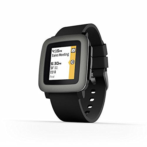 Pebble Time Smartwatch - Waterproof Fitness Tracker with Heart Rate Monitor, Sleep Tracking & Notifications | Perfect for Running, Swimming & Daily Activity Tracking