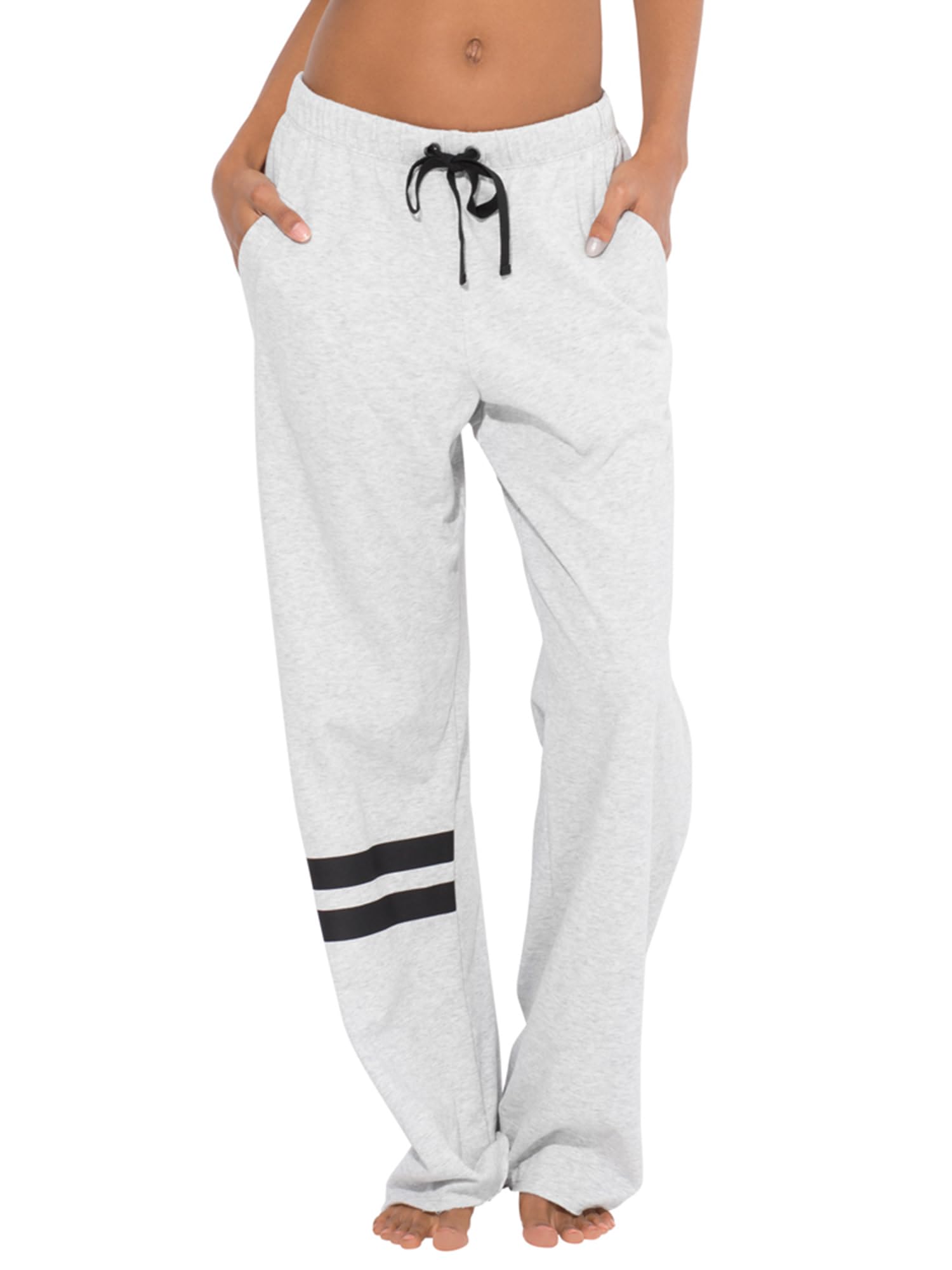 Smart & Sexy Women's Comfort Cotton Boyfriend Fleece Lounge Pants - Cozy and Stylish for Home, Yoga, and Relaxation