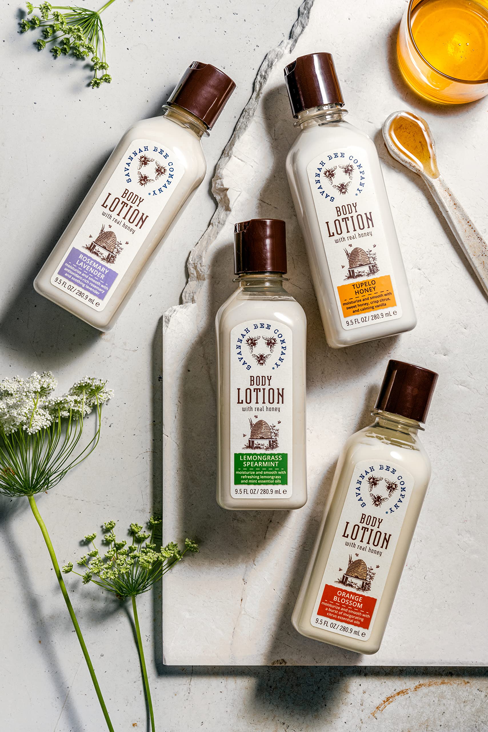 Savannah Bee Company All Natural Honey Body Lotion for Women & Men - Moisturizing & Nourishing Dry Skin Care - Perfect for Daily Hydration & After Shower Use