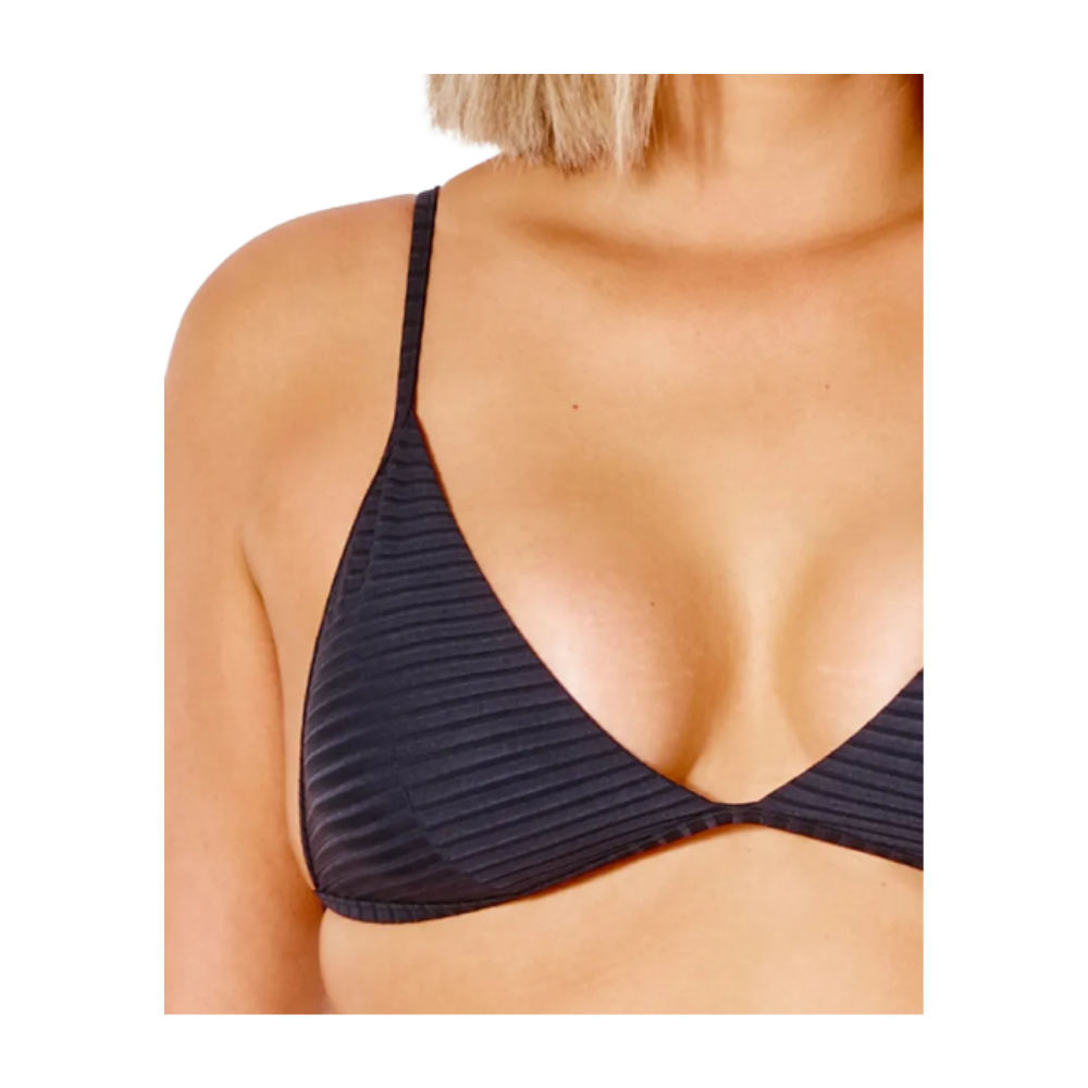 Rip Curl Premium Surf Banded Fixed Tri Bikini Top - Women's Swimwear for Surfing, Beach & Pool - High Support & Comfort