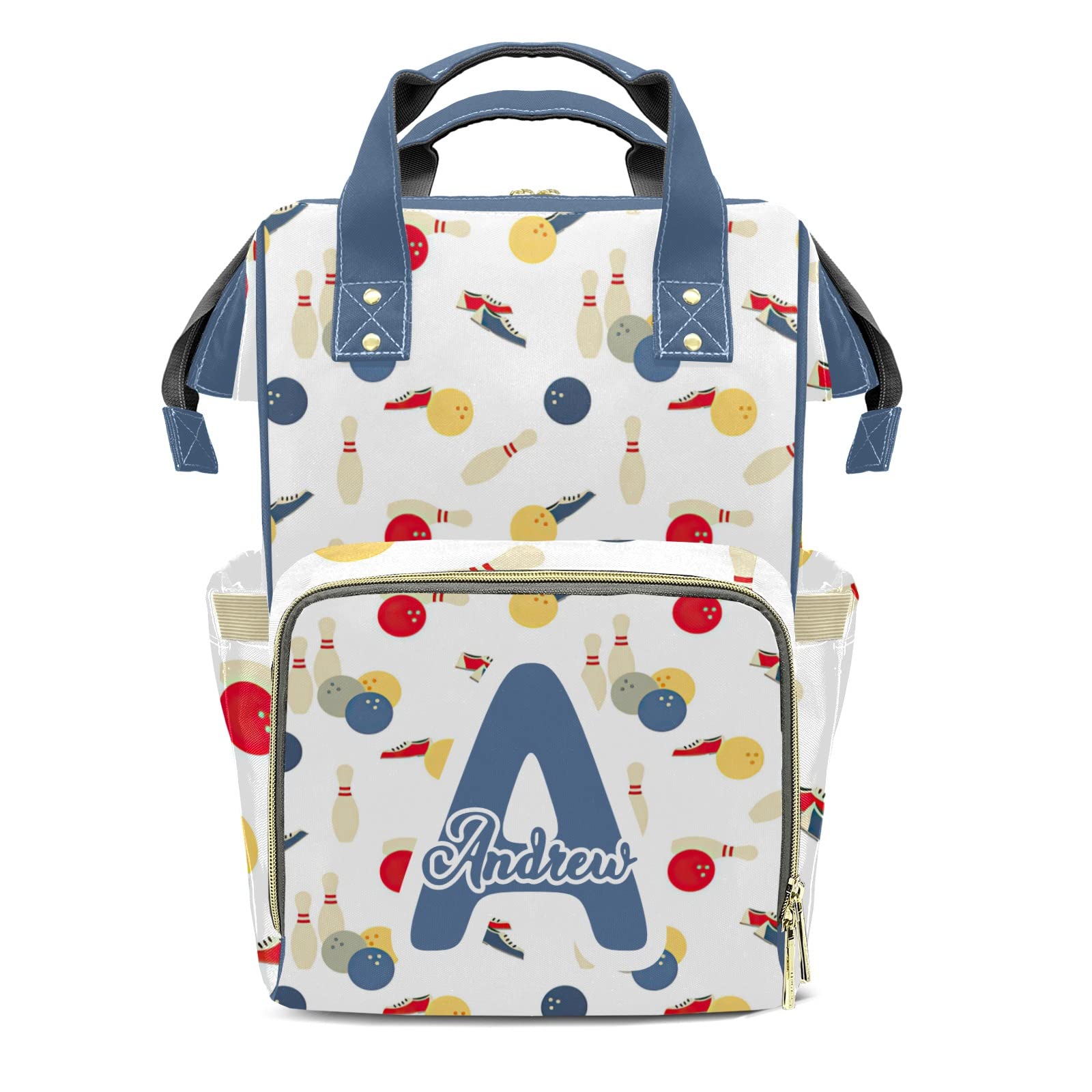 **Waterproof Diaper Backpack for Moms & Dads - Large Baby Bag with Insulated Bottle Pockets, Changing Pad & Stroller Straps - Perfect for Travel, Nursing, Work & Outdoor Activities**    (If you need a more specific focus on shoes/bowling/sports, please provide additional context about the product's features.)