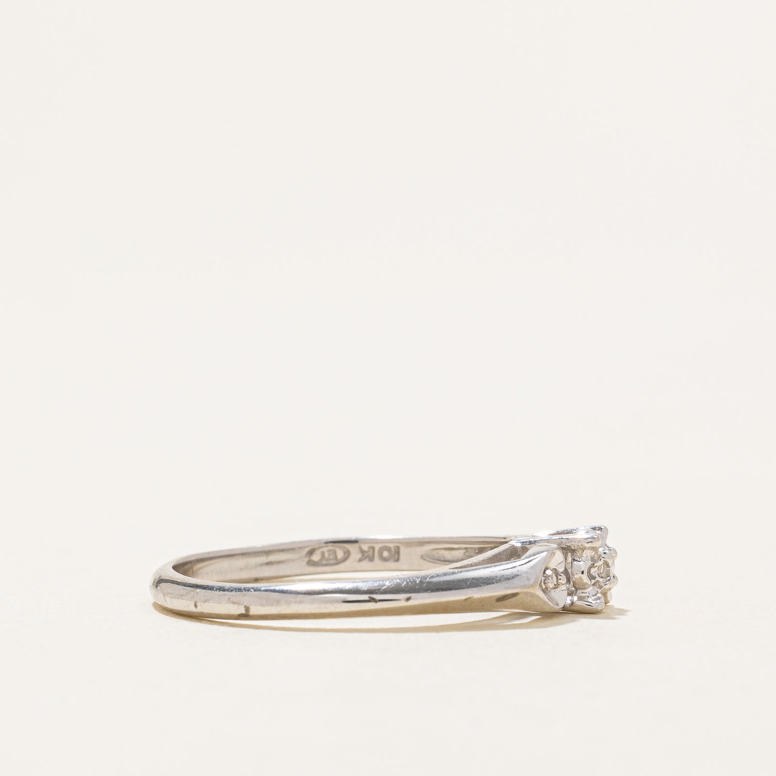 0.03ctw Illusion Set Diamond Ring - Size 6.5 | Elegant Wedding Band, Anniversary Gift for Her | Perfect for Engagement, Proposals & Special Occasions