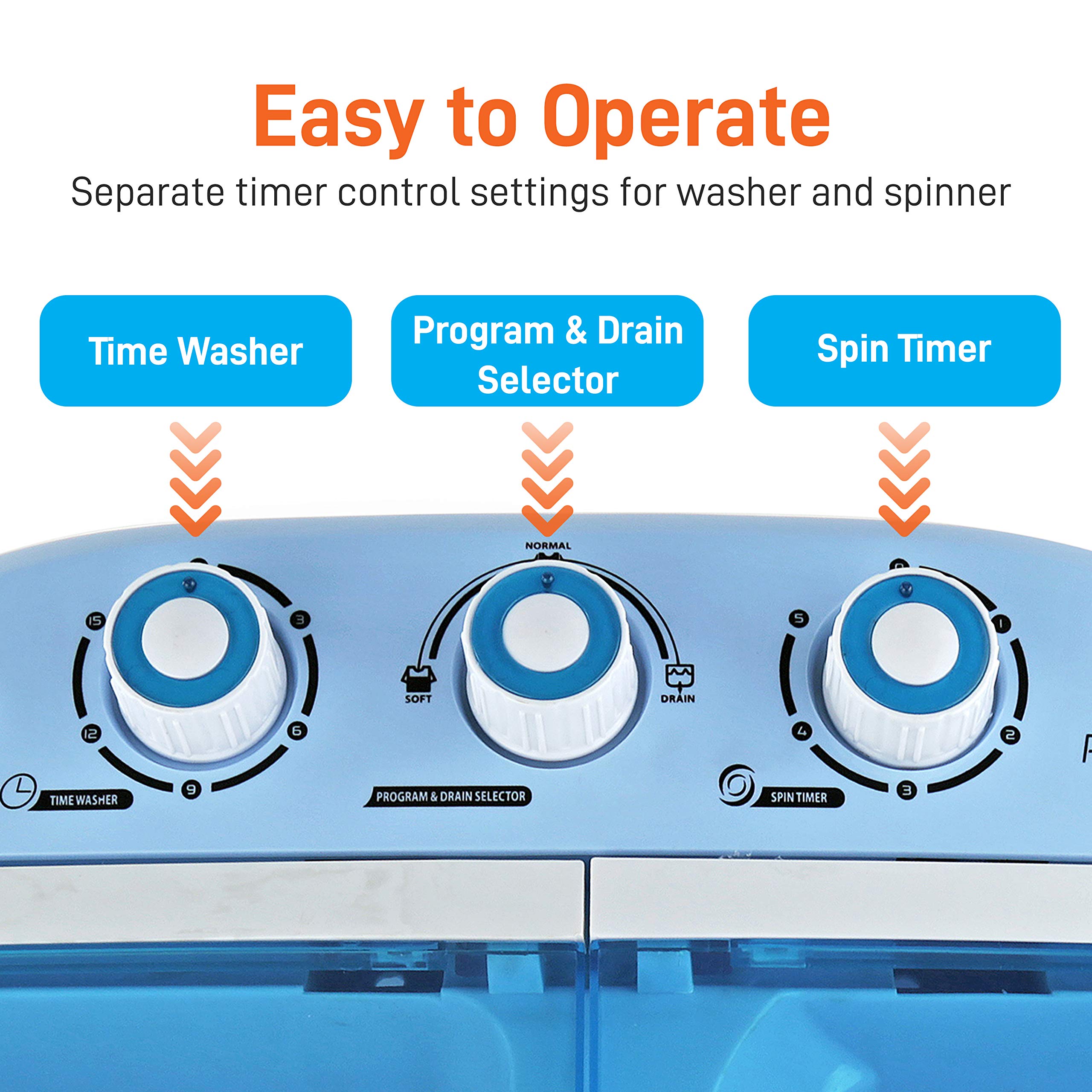 Pyle XPB20-288S Compact Portable Washer & Dryer Combo - 0.9 Cu.Ft Capacity, White & Amazon Basics Foldable Laundry Drying Rack - 41.8
