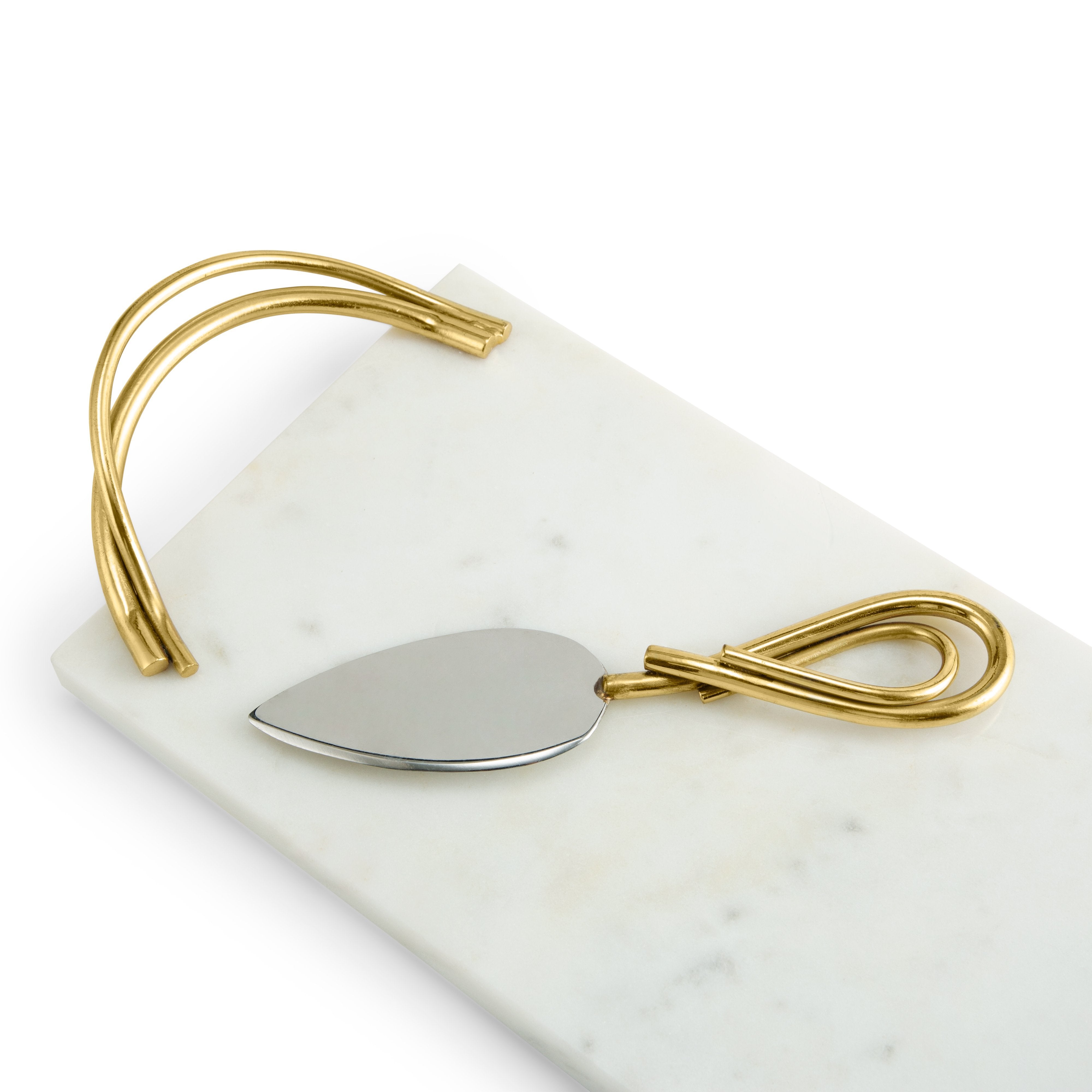 Elegant Calla Lily Small Cheese Board with Spreader - Perfect for Wine & Cheese Parties, Charcuterie, and Entertaining Gifts