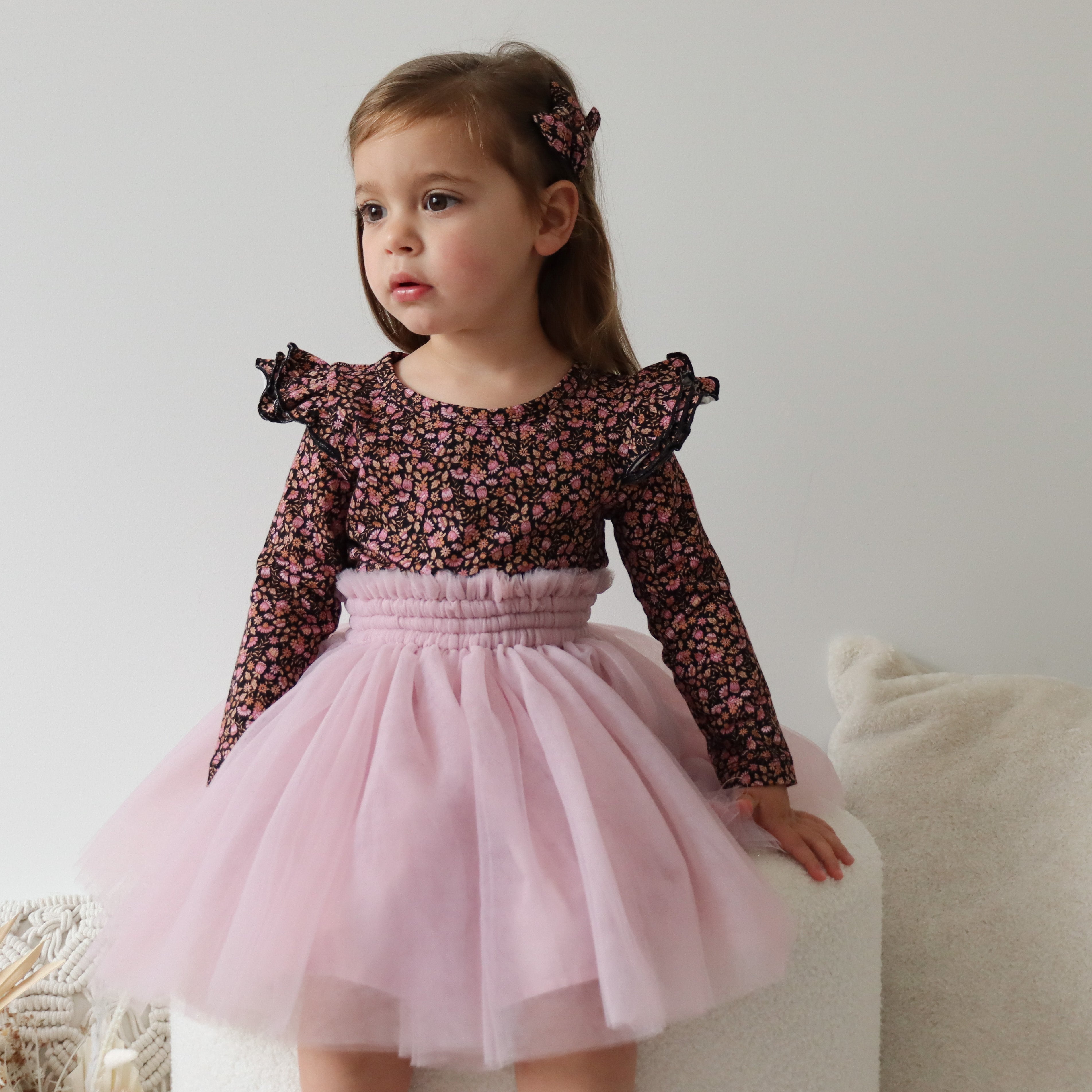 Lavender Tulle Tutu Skirt for Girls - Soft Ballet Dance Skirt with Elastic Waistband - Perfect for Ballet Recitals, Birthday Parties & Photo Shoots