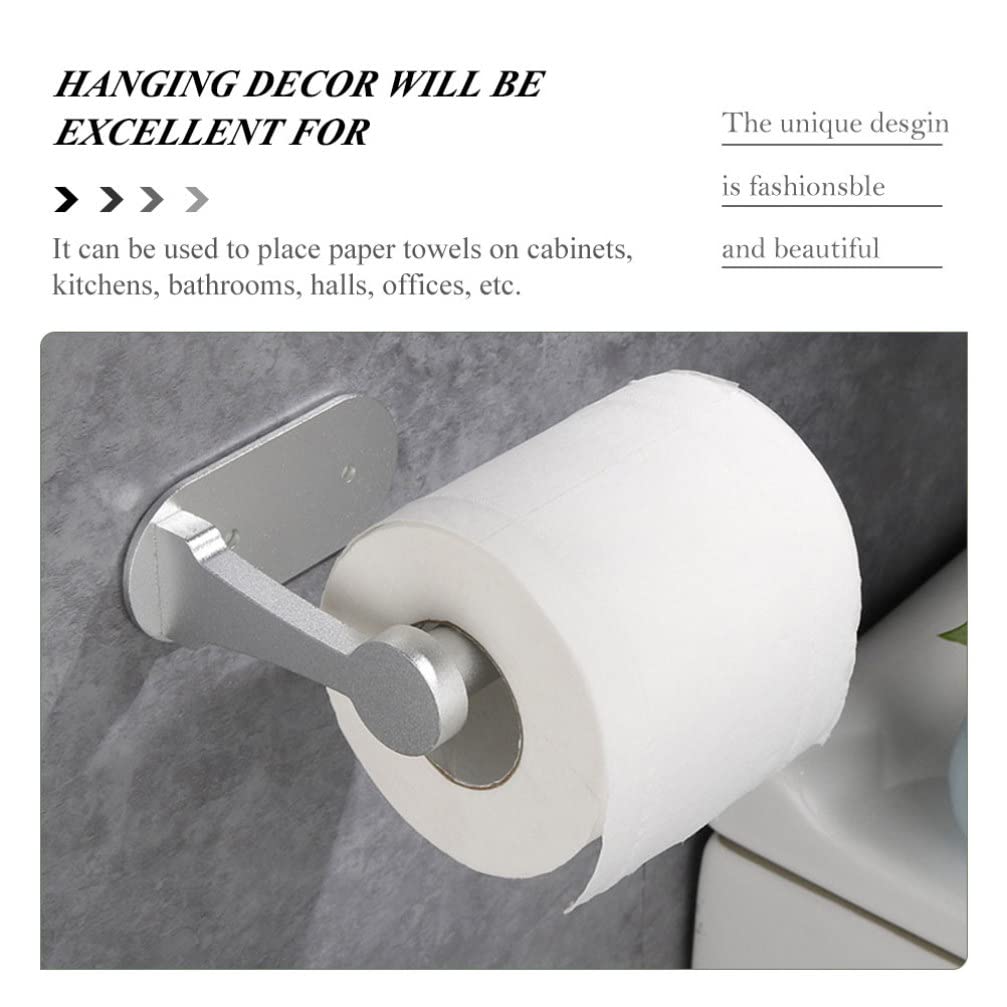 Wall Mounted Toilet Paper Holder - Under Cabinet Roll Dispenser, Aluminum Bathroom Tissue Holder for Space Saving & Stylish Decor - Perfect for Small Bathrooms, RVs & Apartments