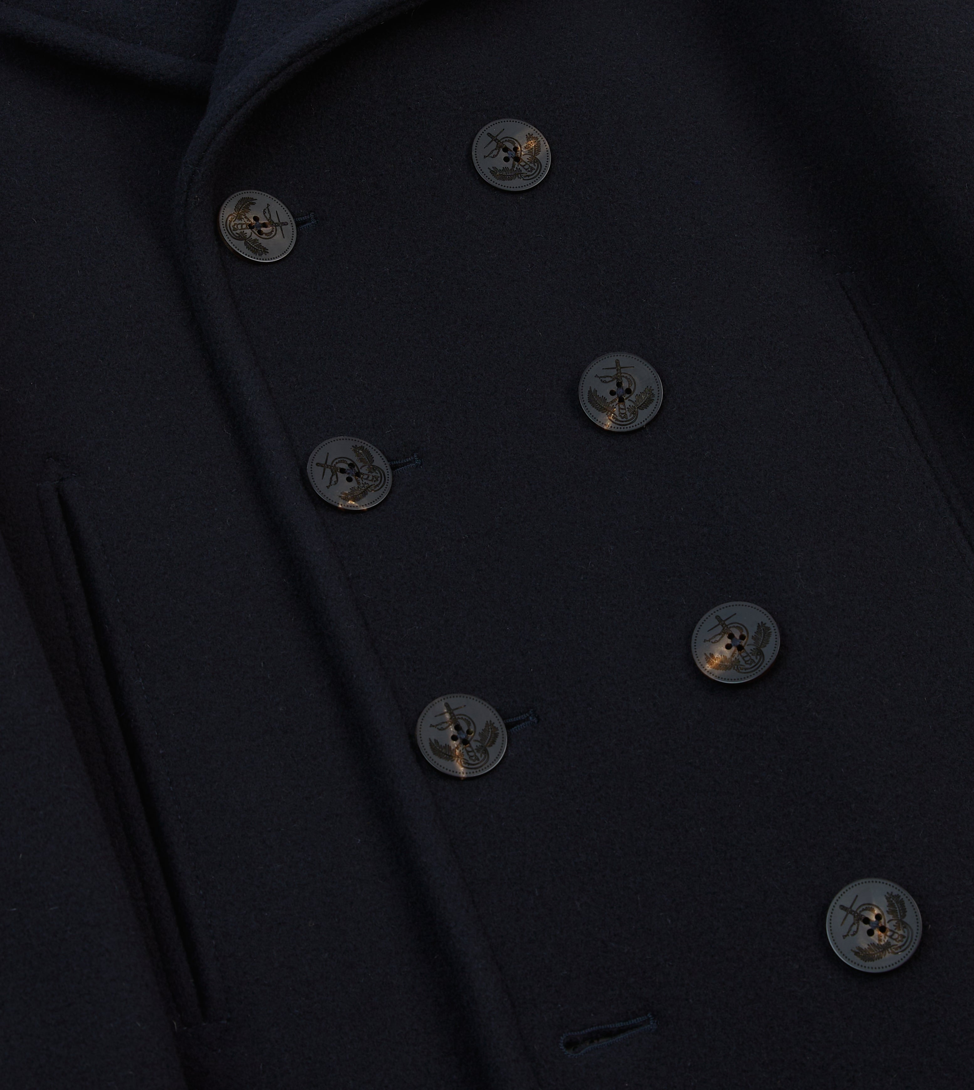 Premium Navy Blue Wool Double Breasted Peacoat Coat for Men - Classic Winter Overcoat for Formal & Casual Wear | Office, Dating, Business Occasions