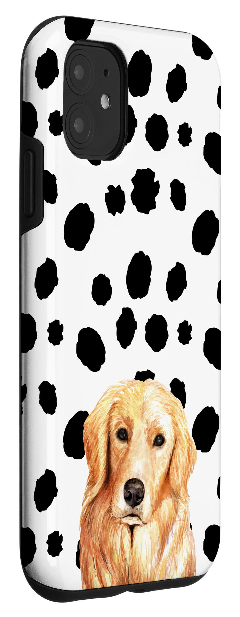 iPhone 11 Case - Golden Retriever & Dalmatian Dog Print Protective Cover | Perfect for Dog Lovers, Pet Owners & Animal Enthusiasts | Durable Phone Case for Everyday Use, Work & Travel