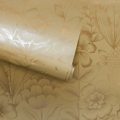 Homestead Floral Peel and Stick Wallpaper - Self-Adhesive Removable Wallpaper for Bedroom, Living Room, Nursery - Easy DIY Home Decor for Renters & Homeowners