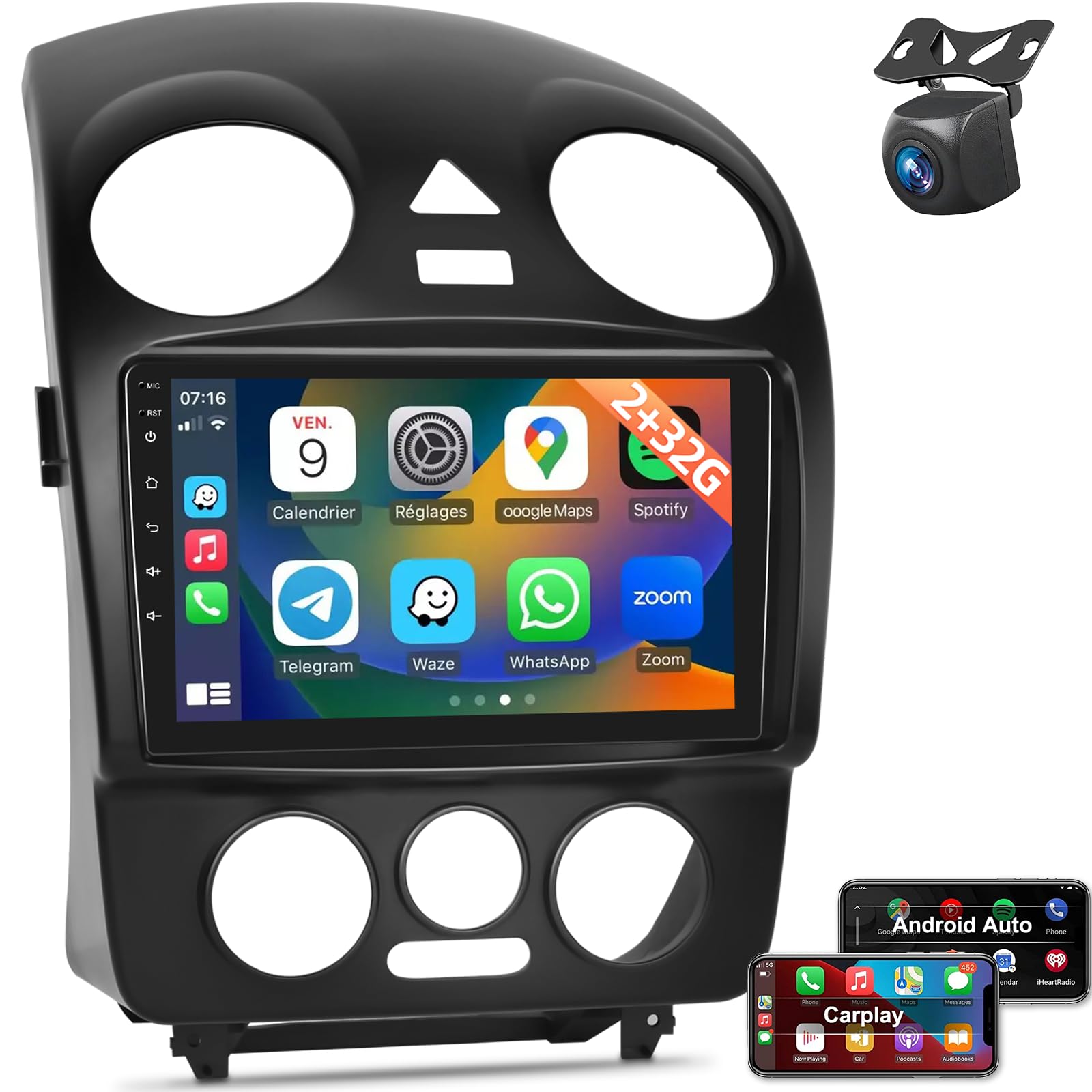 2+32GB Wireless CarPlay & Android Auto 9