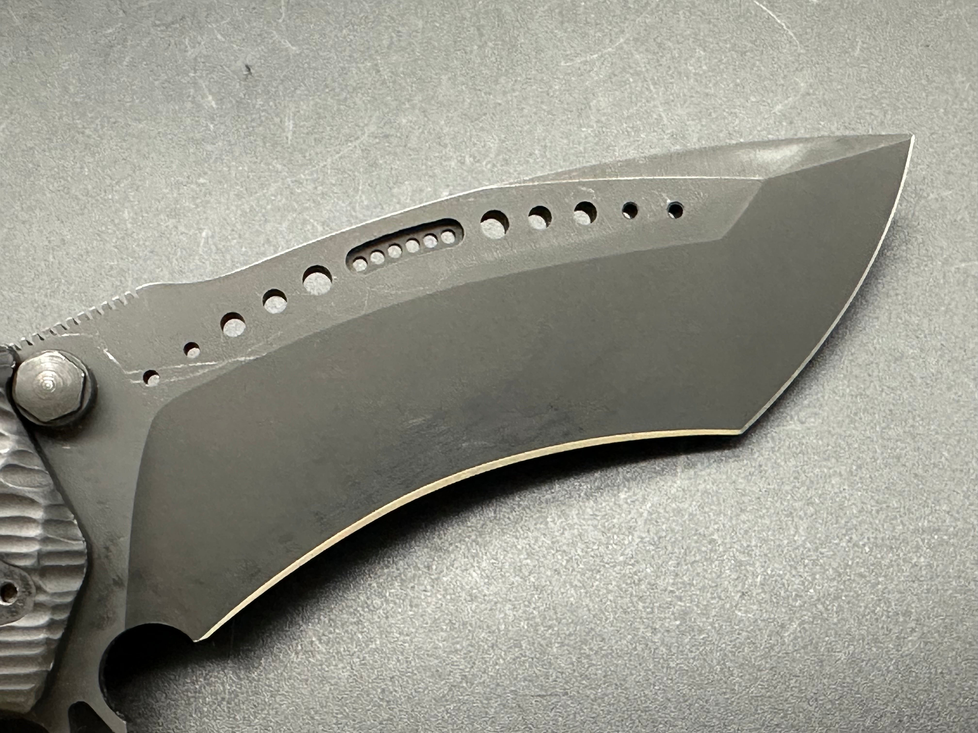 HTM Darrel Ralph Large Gun Hammer Radian Liner Lock Knife - Tactical Folding Pocket Knife for Outdoor Camping, Hunting & Survival Gear