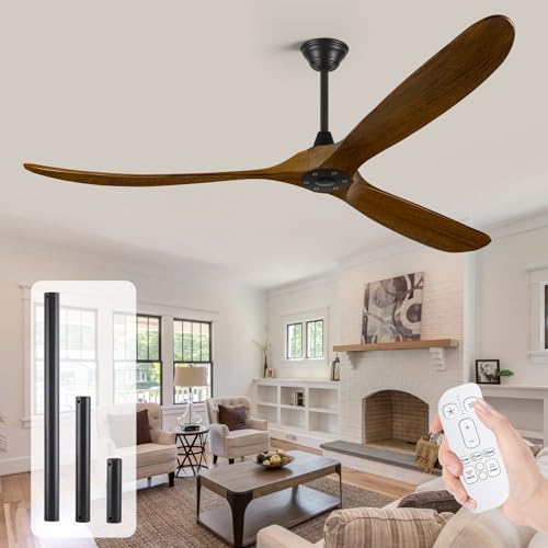 60 Inch Walnut Color Ceiling Fan no Light