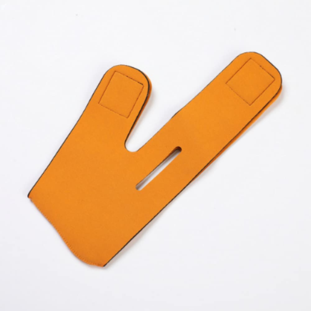 Elastic Face Slimming Bandage for Women - Chin & Cheek Lift Up Belt, V-Line Face Shaper, Anti-Wrinkle Facial Strap, Skin Care & Beauty Tool (Orange) - Perfect for Home Spa, Skincare Routine & Facial Contouring