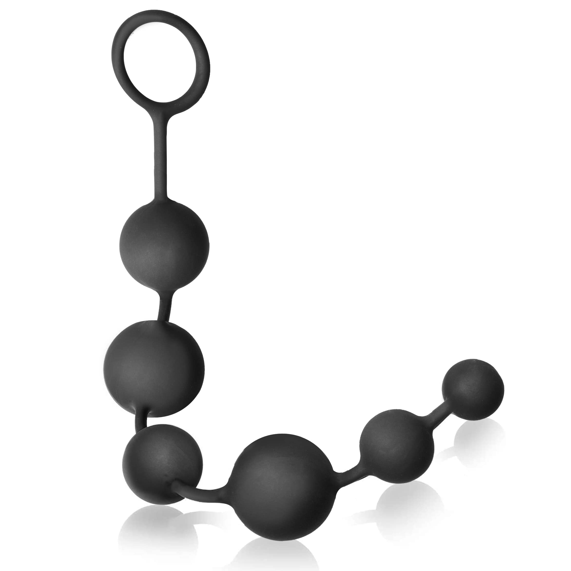 Silicone Anal Beads Butt Plug for Men & Women - Graduated Sizes with Safe Pull Ring - BPA & Phthalate Free Adult Sex Toy - Perfect for Couples Play and Solo Exploration - Easy to Clean Anal Toys for Enhanced Pleasure
