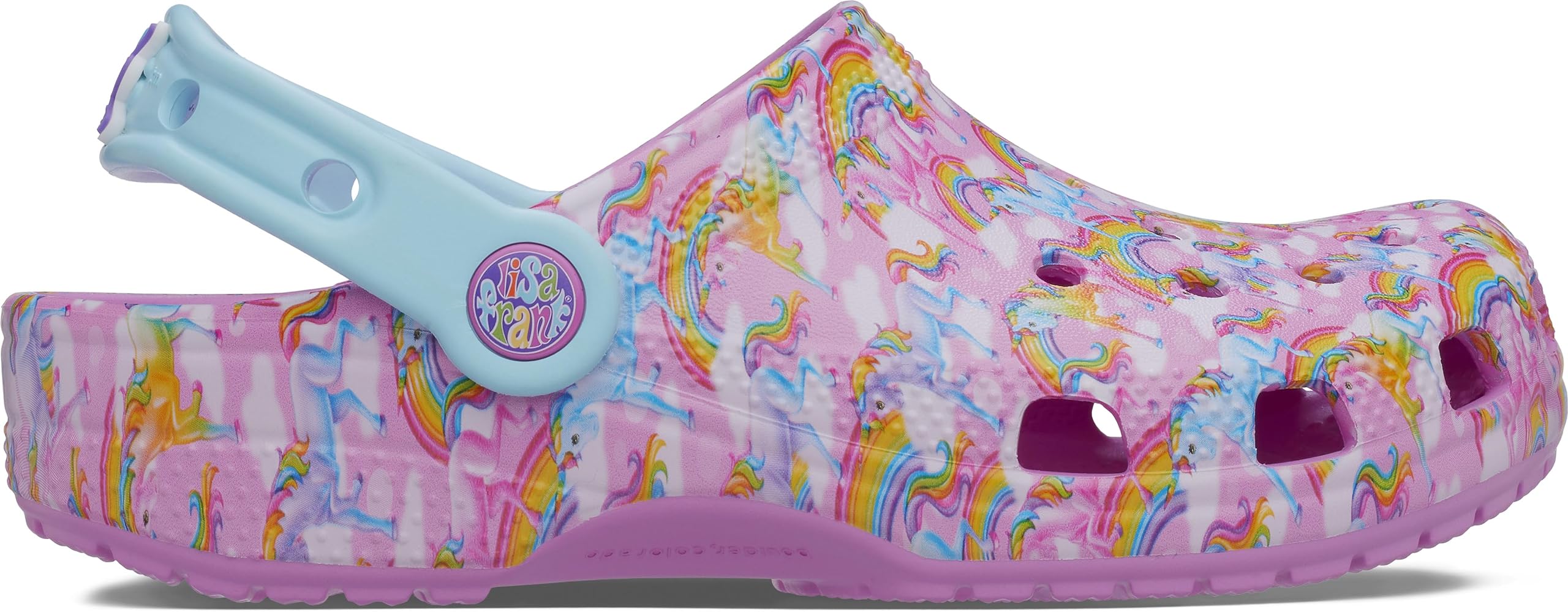 Crocs Unisex-Child Classic Lisa Frank Clogs - Kids & Toddler Water Shoes for Beach, Pool & Outdoor Play | Lightweight & Comfortable Sandals for Boys & Girls