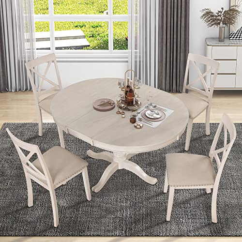 Antique White(extendable Round)