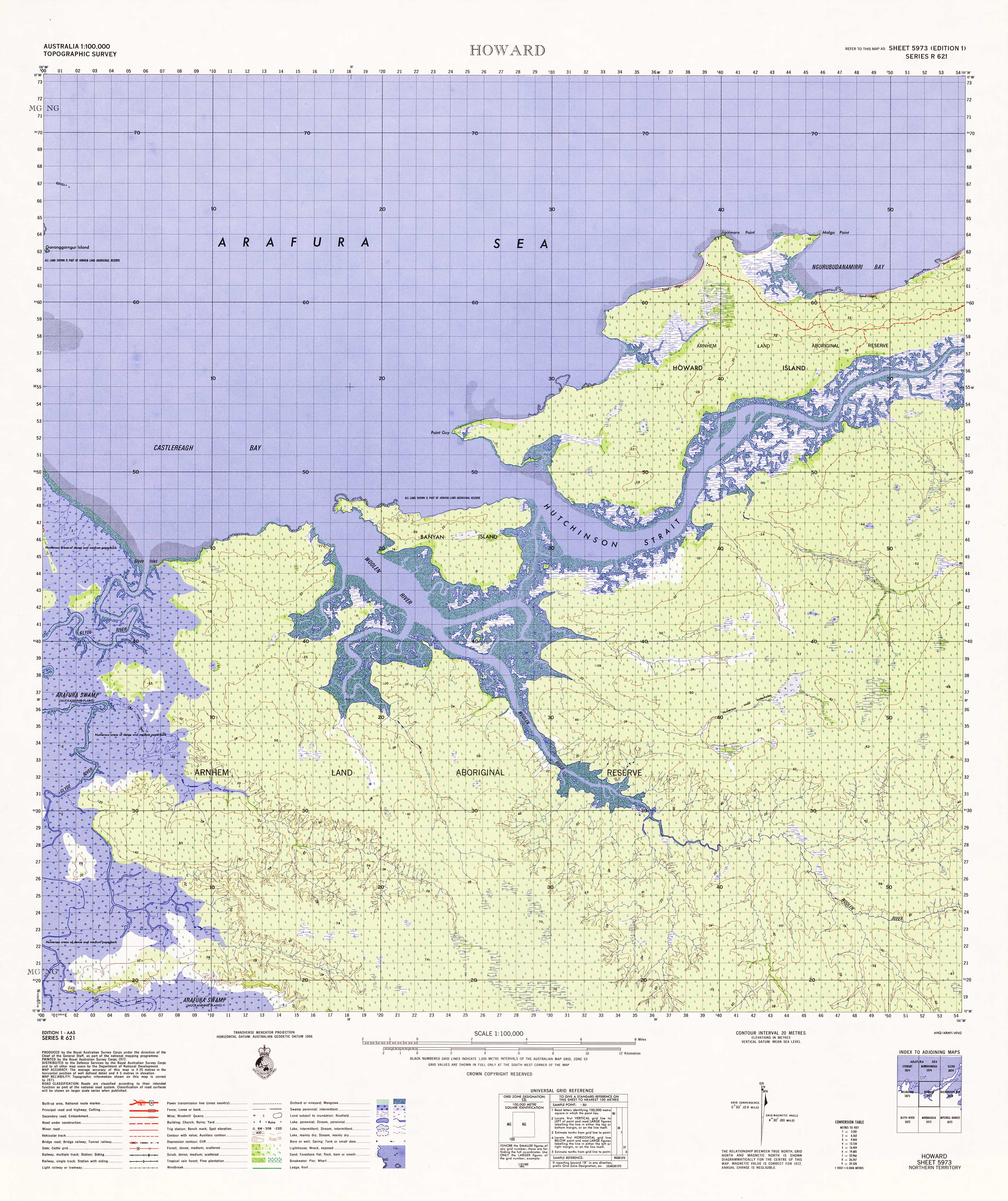 1:100k Topographic Map of Howard - Detailed Hiking, Camping & Outdoor Adventure Navigation - Perfect for Backpacking, Trail Planning & Exploration