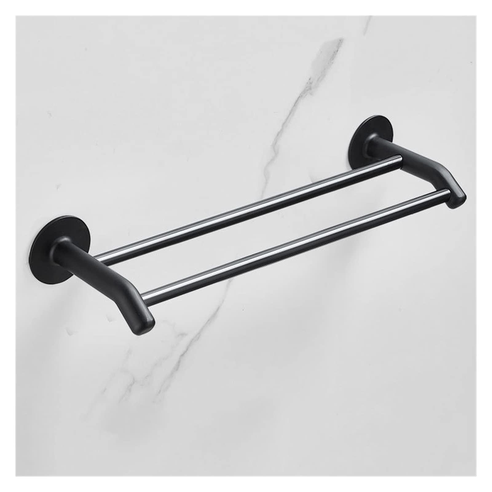 Premium SUS304 Stainless Steel Heavy Duty Bath Towel Bar - 50cm Black Wall Mounted Towel Rack for Bathroom, Shower, Spa & Gym - Durable Bathroom Accessories Towel Holder for Home & Commercial Use