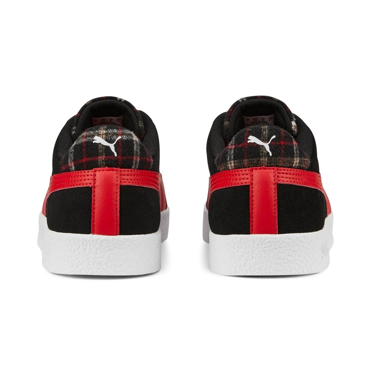 PUMA Men's Club Sneakers - Black/Red Running Shoes for Men | Comfortable Athletic Shoes for Gym, Jogging & Casual Wear