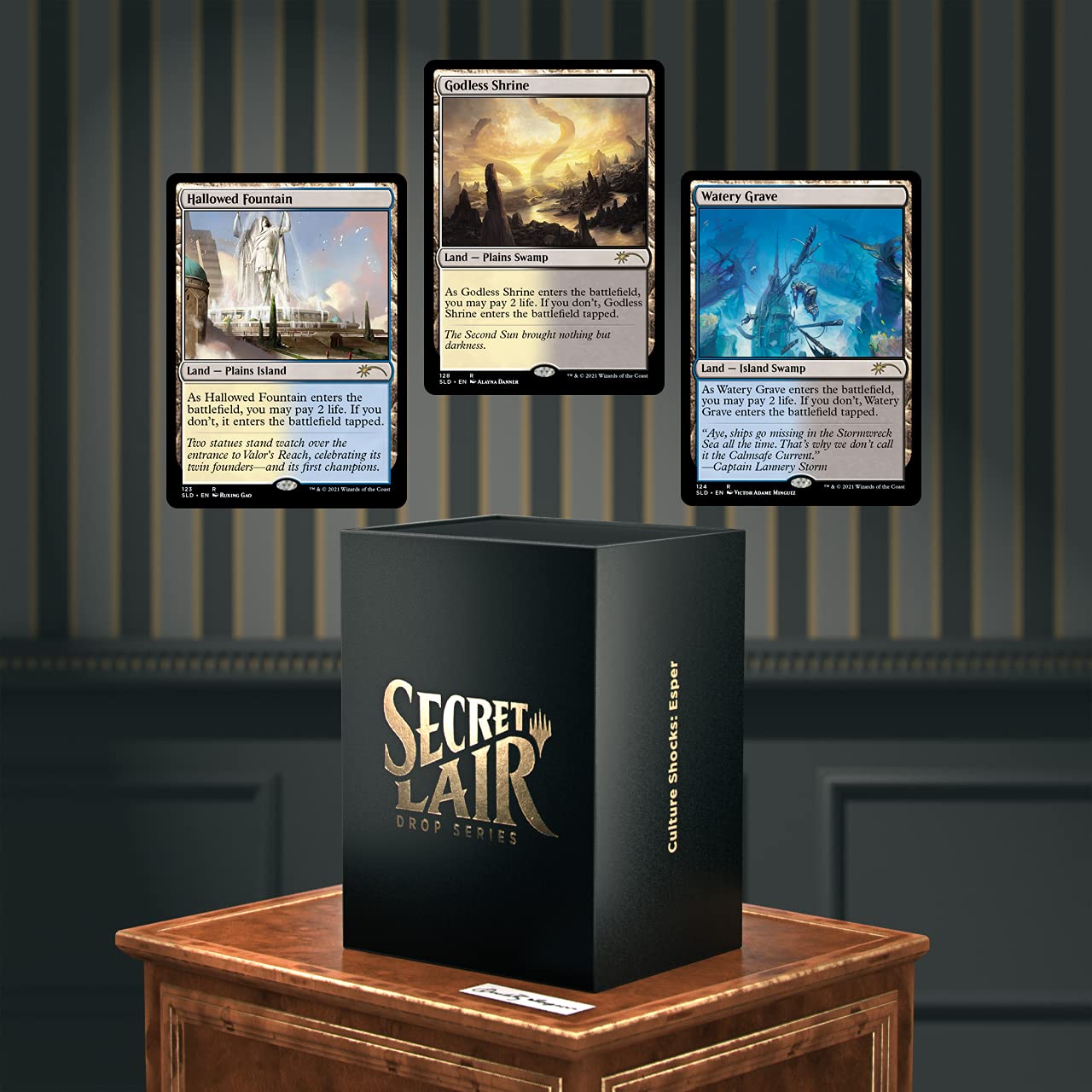 Magic: The Gathering Secret Lair - MTG Dr. Lair's Secretorium Culture Shocks Esper Booster Pack | Collectible Trading Cards for MTG Players | Perfect for Game Nights, Tournaments & Card Collection Displays